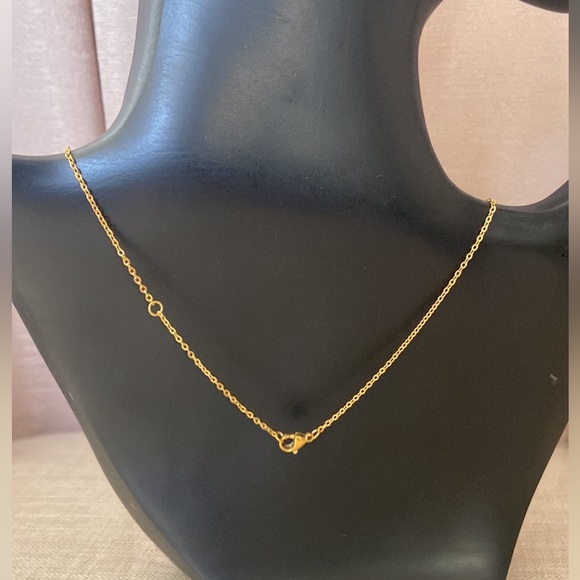 SAVVY CIE JEWELS 14K Gold Plated Initial Necklace – Letter J - Picture 5 of 8